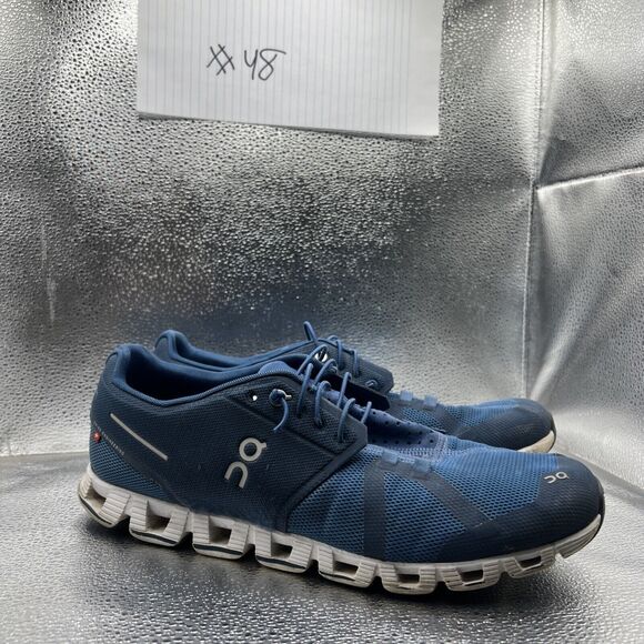 On Cloud 5 Men’s Size 11.5 Swiss Engineering Running Shoes Sneakers Blue White - Picture 1 of 12